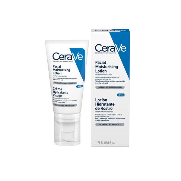 CeraVe PM Facial Moisturizing Lotion for Normal to Dry Skin - 52ml