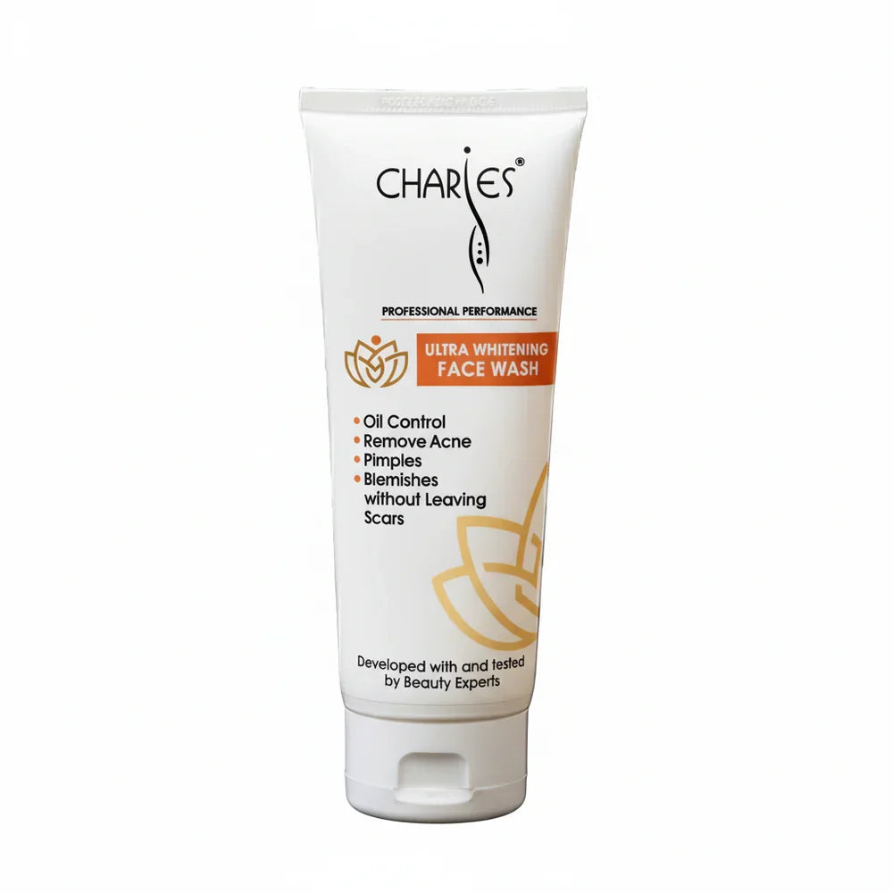 CHARIES Ultra Whitening Face Wash Oil Control & Acne Solution - 100ml